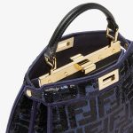 FENDI Peekaboo ISeeU Petite Blue FF sequin bag - Image 4